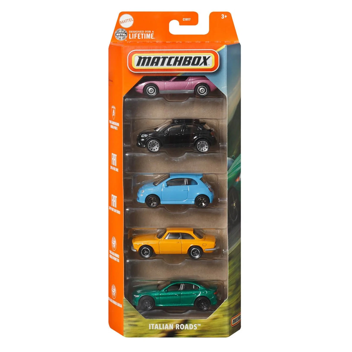 Matchbox Car Collection 5-Pack 2025 Mix 2 Vehicle Case of 12
