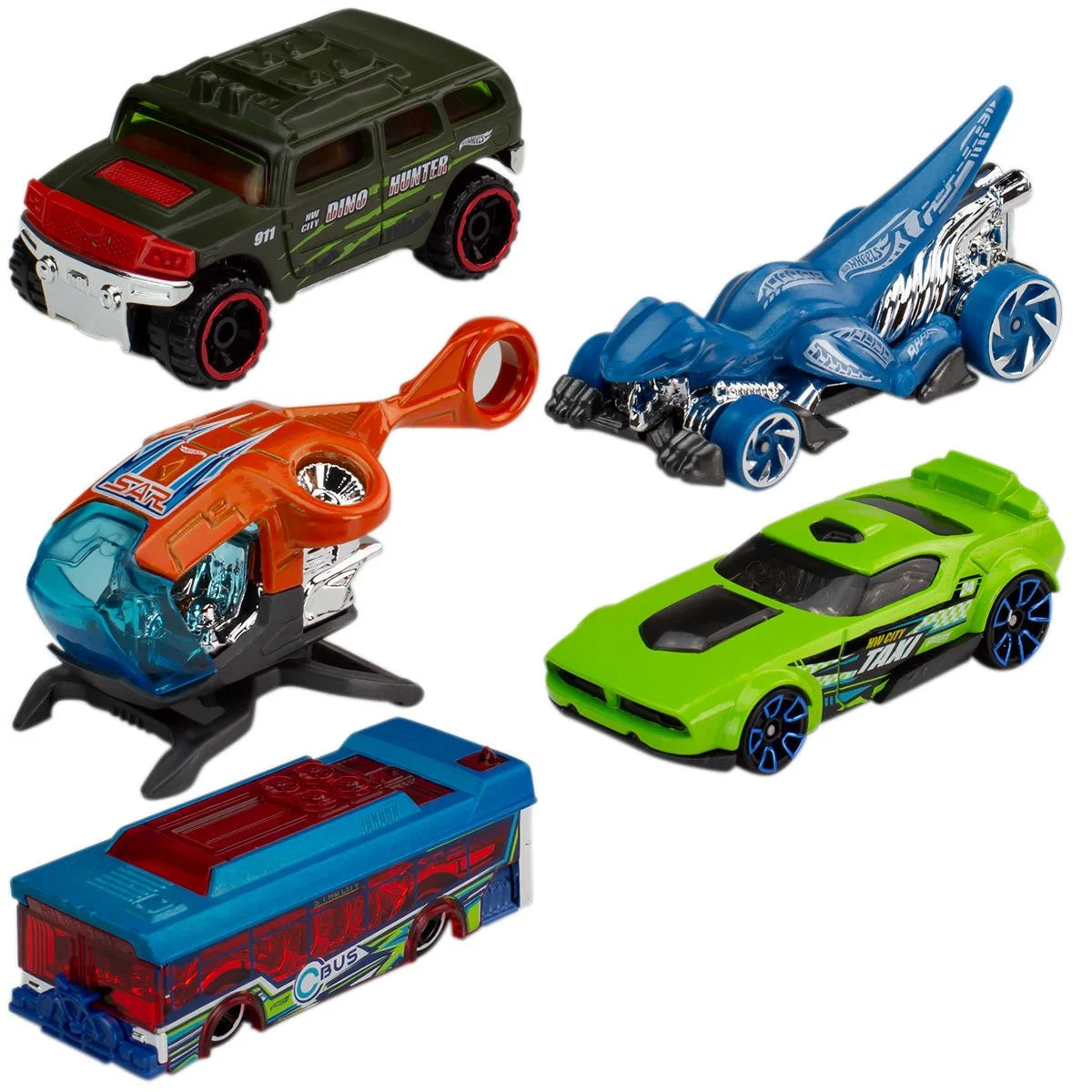 Hot Wheels 5-Car Pack Assortment Case