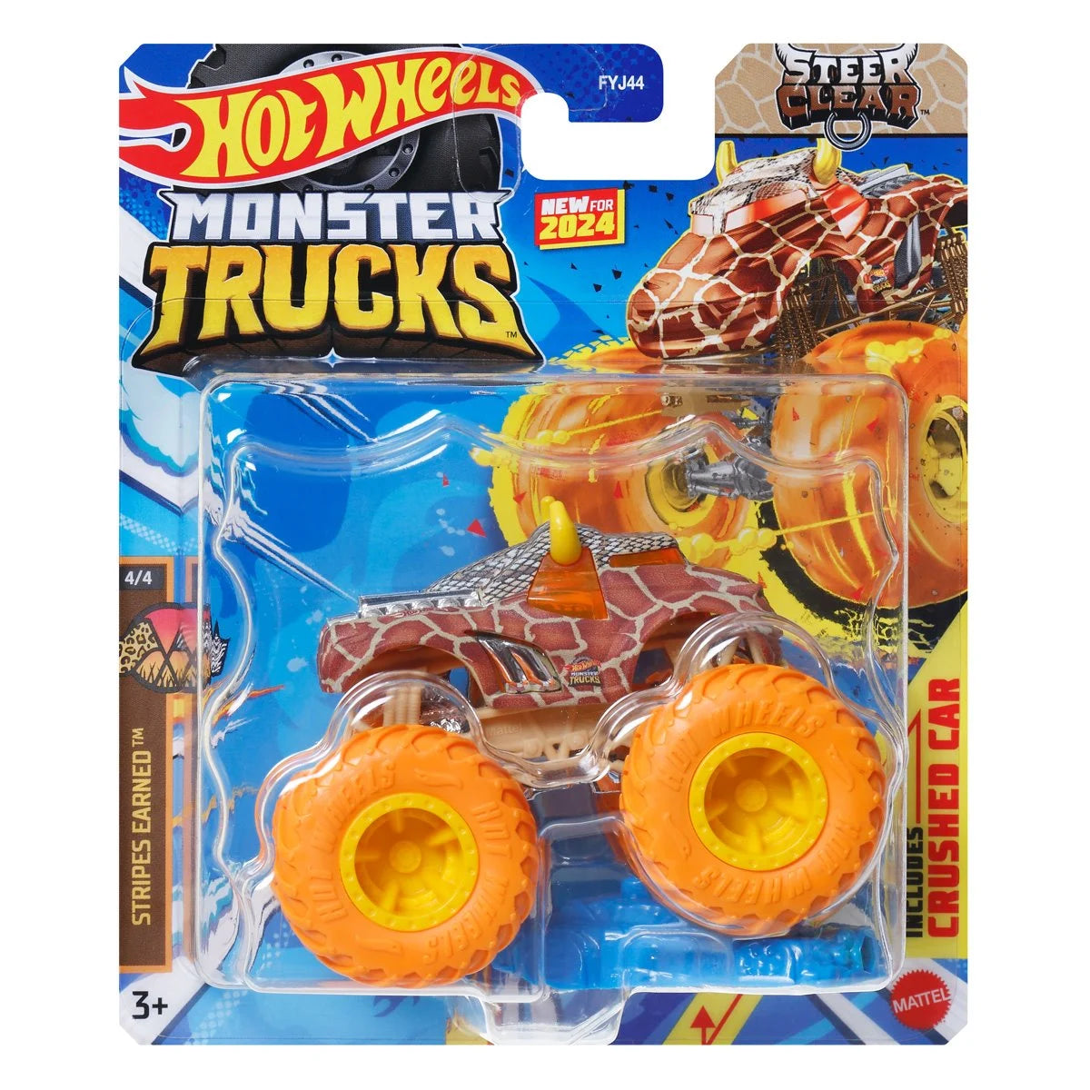 Hot Wheels Monster Trucks 1:64 Scale Vehicle 2024 Mix 12 Case of 8