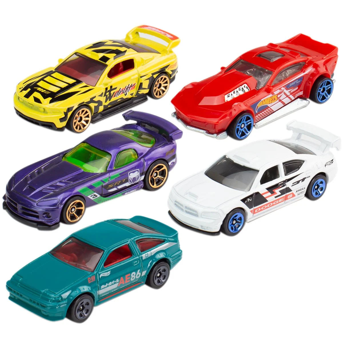 Hot Wheels 5-Car Pack Assortment Case