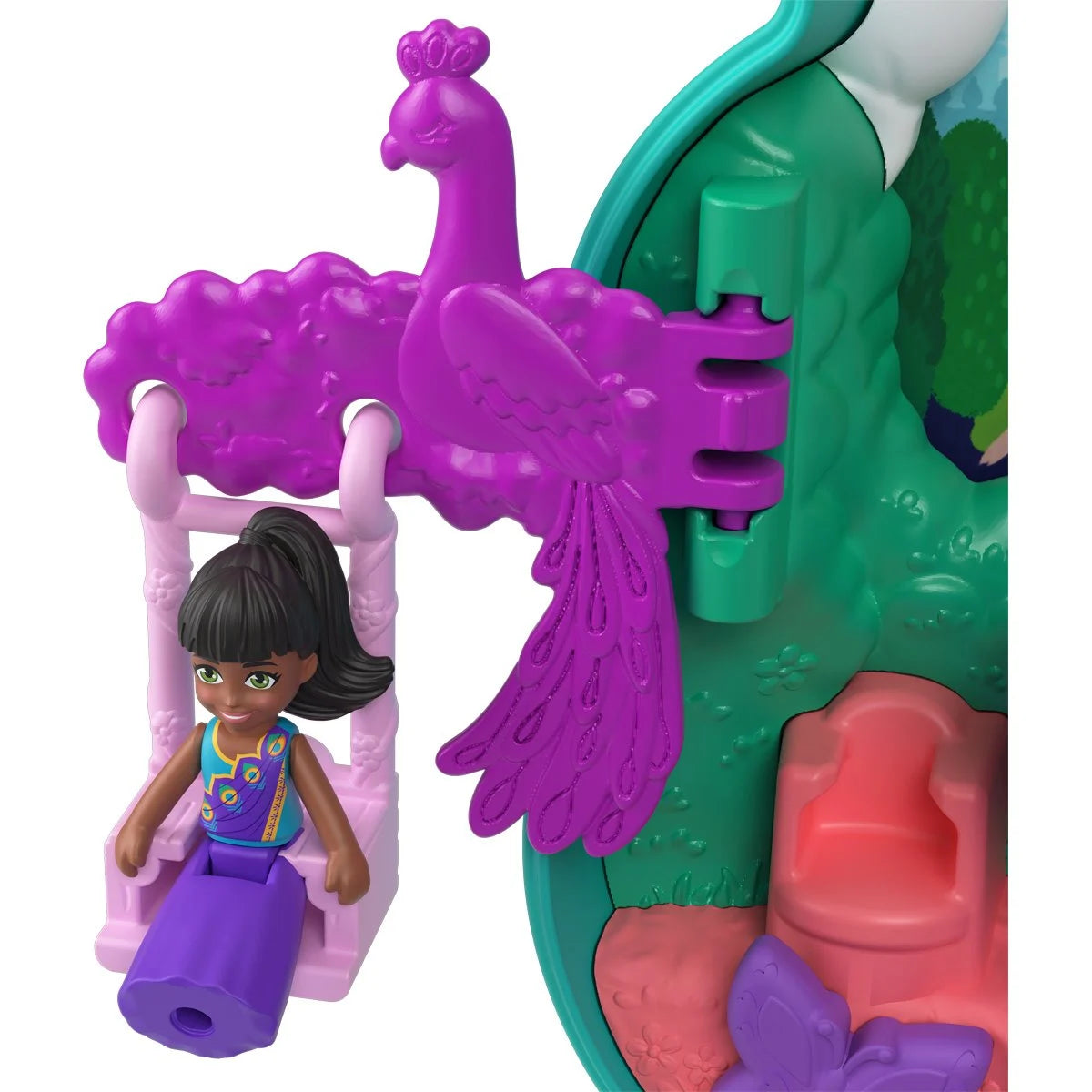Polly Pocket Peacock Garden Compact Playset