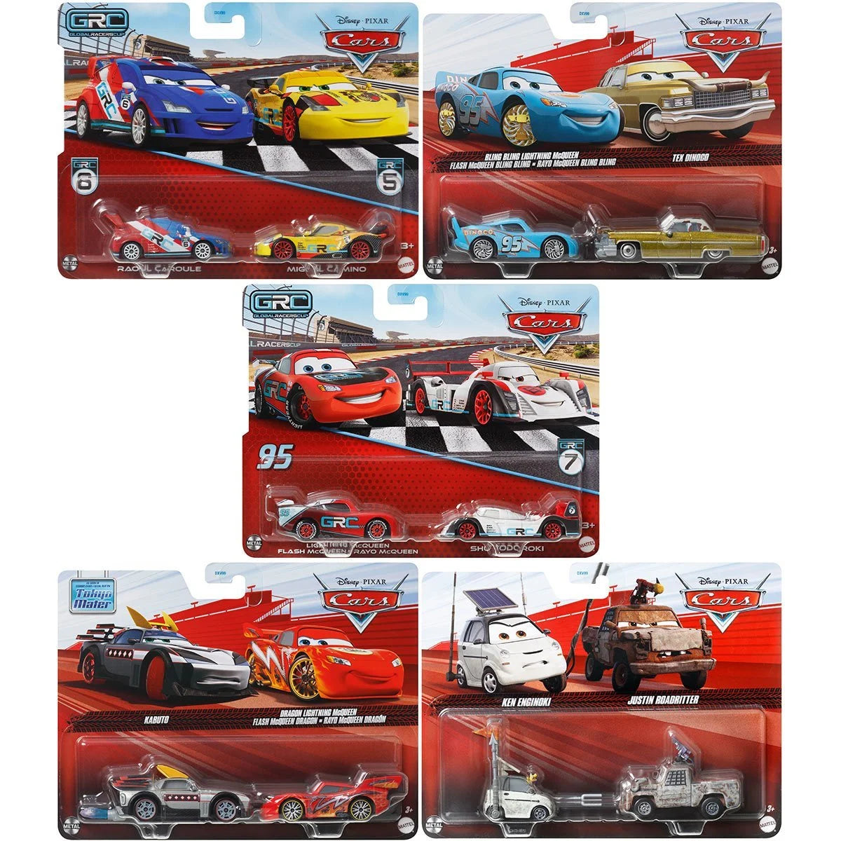 Cars Character Car Vehicle 2-Pack 2025 Mix 1 Case of 12