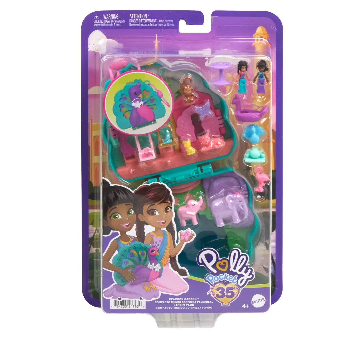 Polly Pocket Peacock Garden Compact Playset