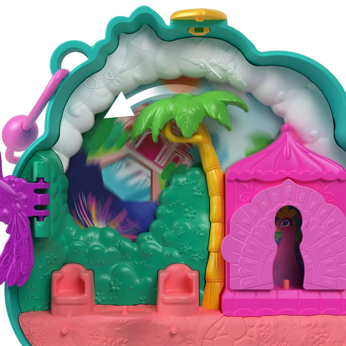 Polly Pocket Peacock Garden Compact Playset