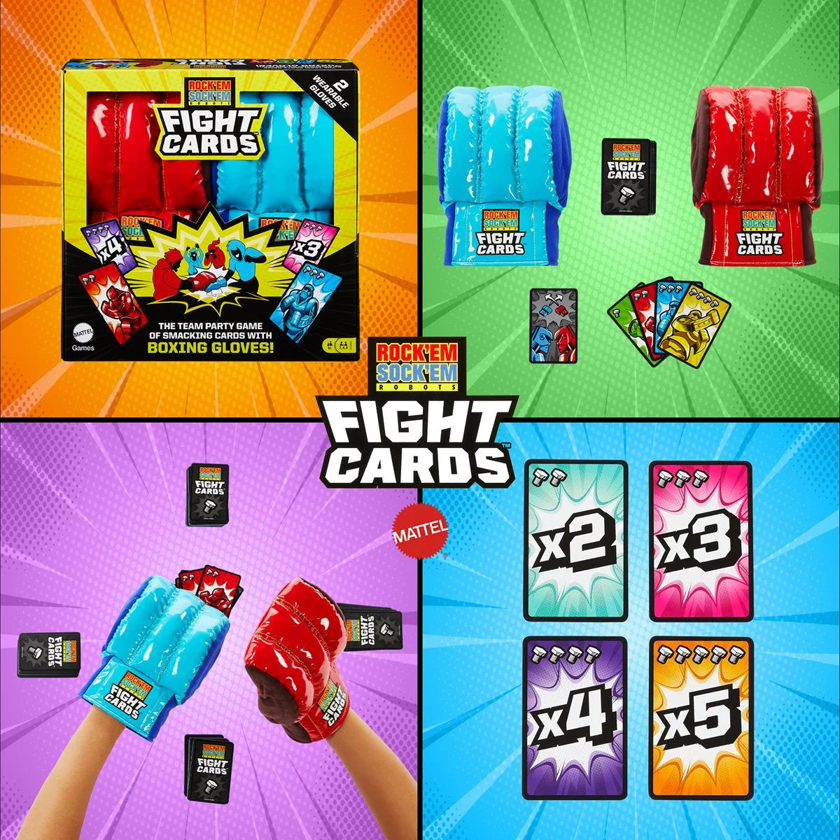 Rock Em Sock Em Robots Fight Cards Game