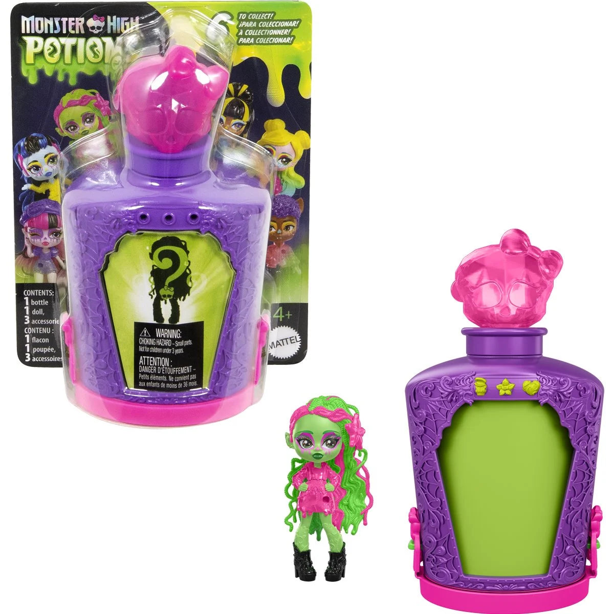 Monster High Potions Fright Size Mini Doll Mix 3 Case of 6