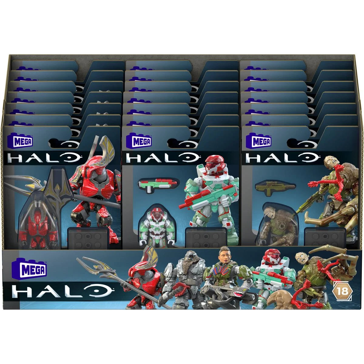 Halo Mega Construx Heroes Series 18 Micro Figure Case of 21